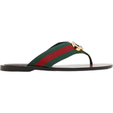 Gucci Slippers & Sandals Gucci GG Thong Web - Black/Green/Red