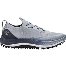 Under Armour Men's Charged Curry Spikeless Golf Shoes Blue/Grey