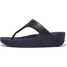 Blue Sandals Fitflop Deepest Blue Lulu Leather Toe-Post Sandals