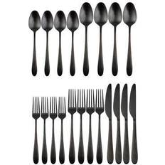 Cambridge Silversmiths Black Satin Cutlery Set 20