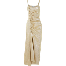 Paco Rabanne Pleated Dress - Gold