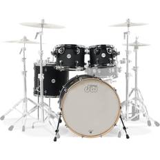 DW Design Series 22'' 4pc Shell Pack, Black Satin