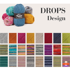 Drops Design fabel 4 ply 50g knitting crochet yarn baby, wool, polyamide