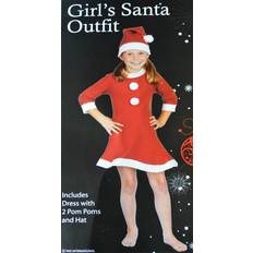 PMS Christmas Girls Felt Santa Dress Hat Piece 052-757