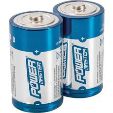 Silverline PowerMaster D-Type Super Batteries LR20 Pack of 2