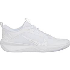 White Indoor Sport Shoes Nike Omni Multi-Court GS - White/Pure Platinum/White