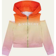 Givenchy Kids ombre zip-up sweatshirt kids Cotton Orange