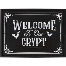 Welcome To Our Crypt Plaque Shipping Wall Decor