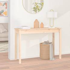 vidaXL Brown, 110 Pine Console Table