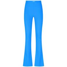 Off-White Blue Sleek Split Leggings Blue IT