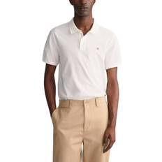 Gant Regular Fit Shield Piqué Polo Shirt - White