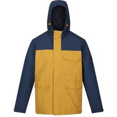 Regatta Men's Baymoor Waterproof Jacket - Dark Denim Gold Straw