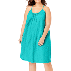 Breezy Eyelet Short Nightgown - Aquamarine