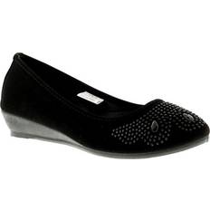 Women's Platino Womens Shoes Wedges Diamante Tasha Slip On black