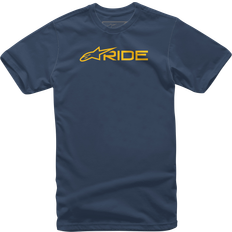 Gold T-shirts Alpinestars T-Shirt RIDE 3.0, Marineblå/Guld