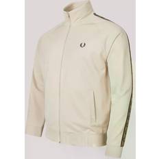 Fred Perry Beige Outerwear Fred Perry Taped Track Cardigan Light Beige