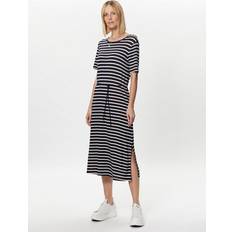 Tommy Hilfiger Kleid für den Alltag Stripe WW0WW37837 Dunkelblau Regular Fit