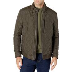 Cole Haan Signature Men's Diamond Quilted Jacket with Faux Sherpa Lining, Olive