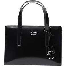 Prada Re-edition 1995 Brushed-leather Mini Handbag Black TU