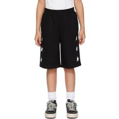 Kid's Star Printed Shorts - Black