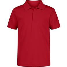 Nautica Boy's Husky Performance Polo T-shirt - Red