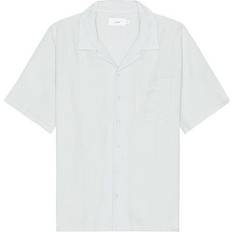 Onia Air Linen Convertible Camp Shirt - Fog Blue