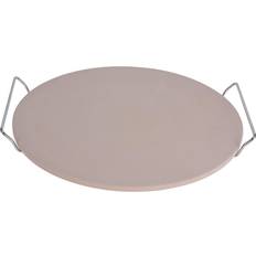 Excellent Houseware With Metal Holder Baking Stone 35 cm 33 cm