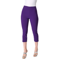 Roman Cropped Stretch Trouser - Purple