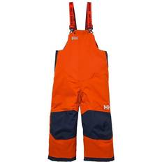 Reinforced Knees Outerwear Trousers Helly Hansen Kid's Rider 2 Insulated Ski Bib - Neon Orange (40342-278)