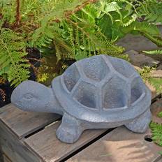 Solstice Sculptures Europa Tortoise 15cm Fibre Clay Planter