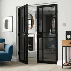 Black Interior Doors JB Kind City Glazed Deco Interior Door (x)