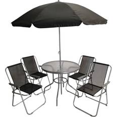 Beige Garden & Outdoor Furniture Samuel Alexander 4-seater Patio Dining Set, 1 Table incl. 4 Chairs