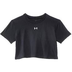 Under Armour Girl's Youths Logo Crop Top Black