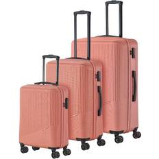 Orange Suitcase Sets Travelite BALI 3-tlg. Koffer-Set, 4w L/M/S