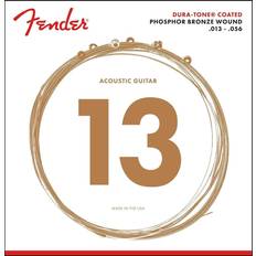 Fender Dura-Tone Coated Phosphor Bronze Acoustic Guitar Strings, 860M .013-.056