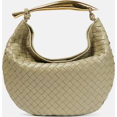 Green Totes & Shopping Bags Bottega Veneta Womens Travertine Brass Sardine Large Leather Top-handle bag