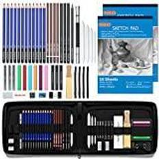 Shuttle Art Drawing kit 52 pack drawing pencils set professional drawing