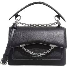 Karl Lagerfeld Crossbody Bags Karl Lagerfeld K/seven Grain Leather Shoulder Bag, Woman, Black, Size: One size