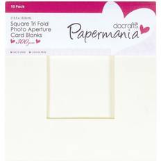 Papermania 300 gsm square tri fold window aperture card blanks and envelopes