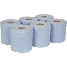 Sealey BLU150 Paper Roll Blue 2 Ply Embossed 150mtr Pack Of