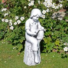 Solstice Sculptures Europa Finn Reading Boy Clay Figurine