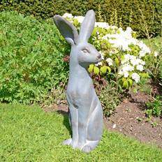 Solstice Sculptures Europa Hare Sitting 61cm Clay Figurine