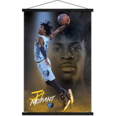 Trends International Ja Morant Memphis Grizzlies 24'' x 35'' Hanging Framed Player Poster