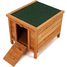 Wooden Pet Hide Shelter Hutch for Rabbit Guinea Pig Tortoise Duck