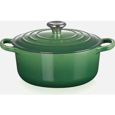 Le Creuset Bamboo Green Signature Cast Iron Round with lid 6.7 L