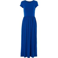 Roman Gathered Skirt Maxi Dress - Blue