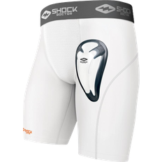 SHOCK DOCTOR Core Compression with Bio-Flex Cup Short - White