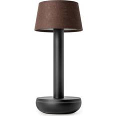 Humble Two genopladelig, sort/brun Bordlampe