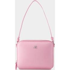 Courreges Cloud leather shoulder bag candy_pink One size