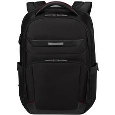 Samsonite Laptop-Rucksack SA2100 15,6 Zoll Ballistisch Nylon, Leder Details, Recyceltes Polyester 32 x 15 x 42 cm Schwarz